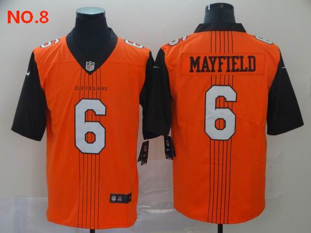 Men's Cleveland Browns #6 Baker Mayfield Jesey NO.8;